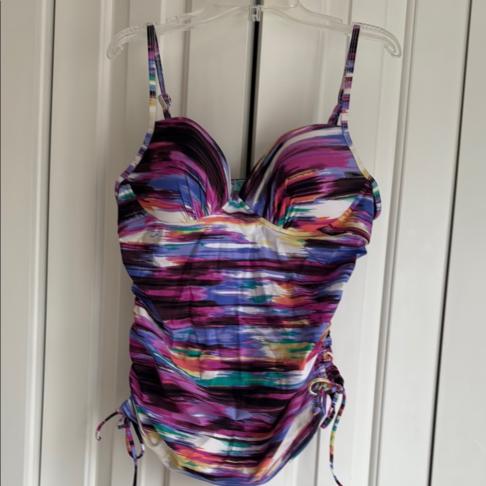 Colorful Striped Swimsuit